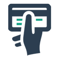 Bankkártyás tulajdonosi befizetés ikon
